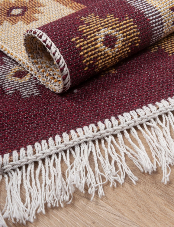 Dywan Kilim Fioletowy Romby 120x180