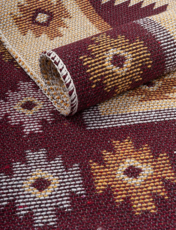 Dywan Kilim Fioletowy Romby 120x180