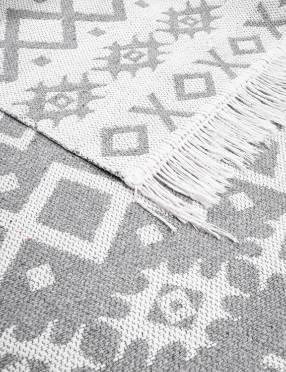 Dywan Kilim Boho Szary 80x150