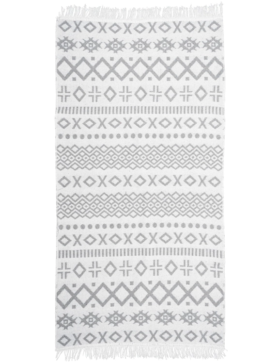 Dywan Kilim Boho Szary 80x150