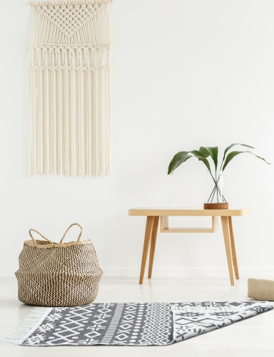 Dywanik Kilim Boho Czarny 50x80