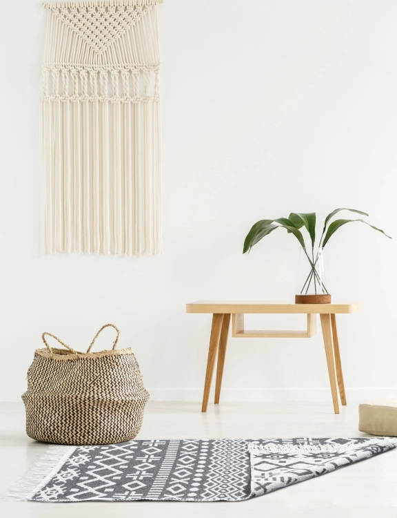 Dywanik Kilim Boho Czarny 50x80