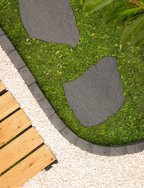 Ścieżka Ogrodowa Mrozoodporna Szary Płytka Natural Stone z Recyklingu