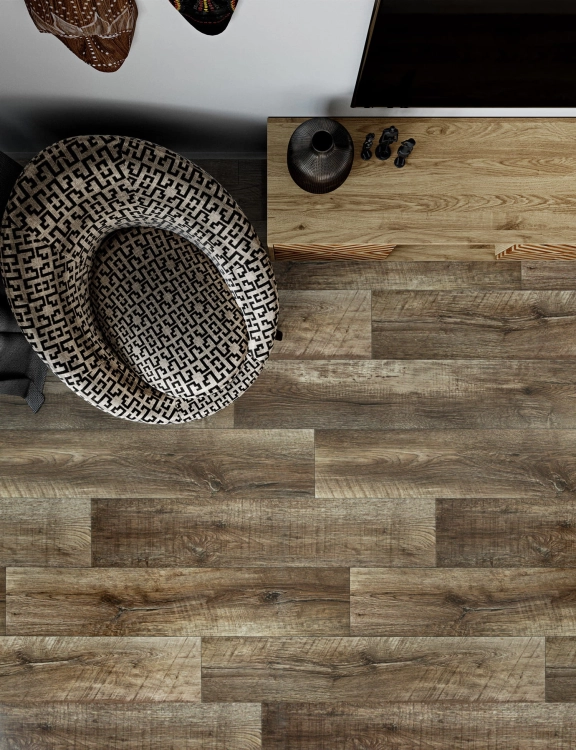 Wykładzina PCV 2m Start New Knox 5 Drzewo Deska Brązowy