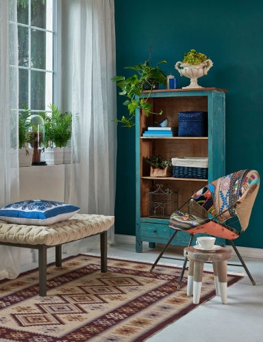 Dywan Kilim Fioletowy Romby 120x180