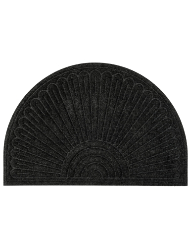 e-floor Wycieraczka Half Moon Contours Czarny