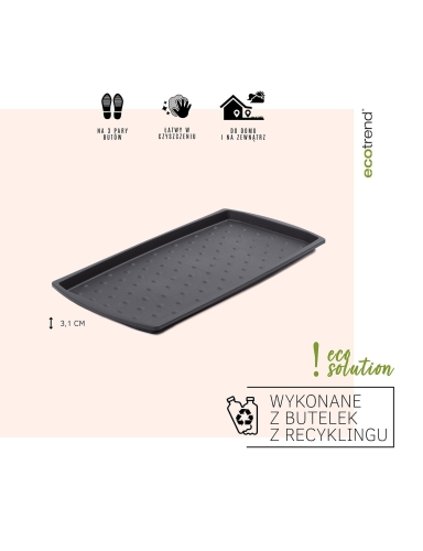 Ociekacz na buty Soho Czarny