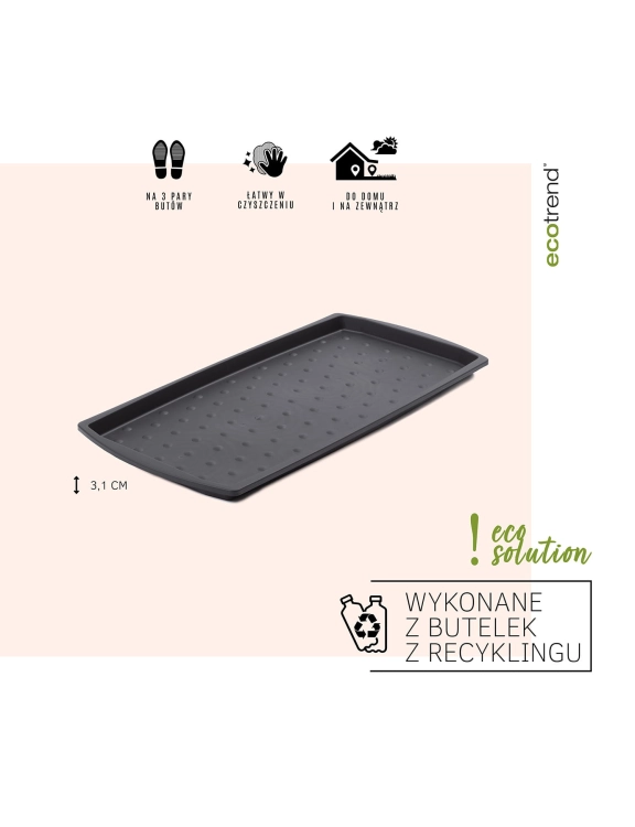 Ociekacz na buty Soho Czarny