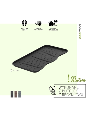 Efloor Ociekacz na buty Signet Czarny 38x75 cm