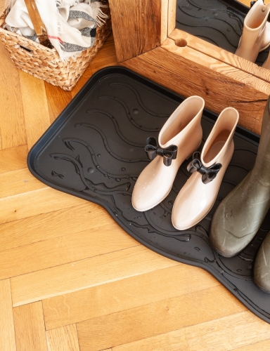 Efloor Ociekacz na buty Signet Czarny 38x75 cm