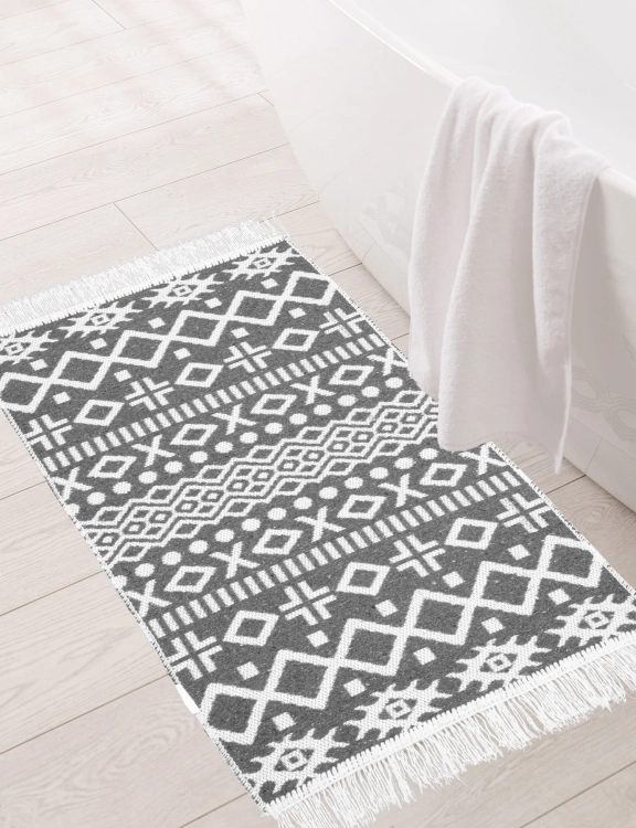 Dywanik Kilim Boho Antracyt 50x80