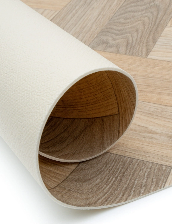 Wykładzina PCV 4m Ultimate Wood Sintra 532 Jodełka Beżowy