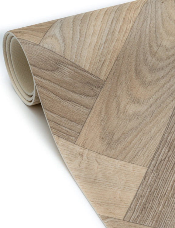 Wykładzina PCV 4m Ultimate Wood Sintra 532 Jodełka Beżowy