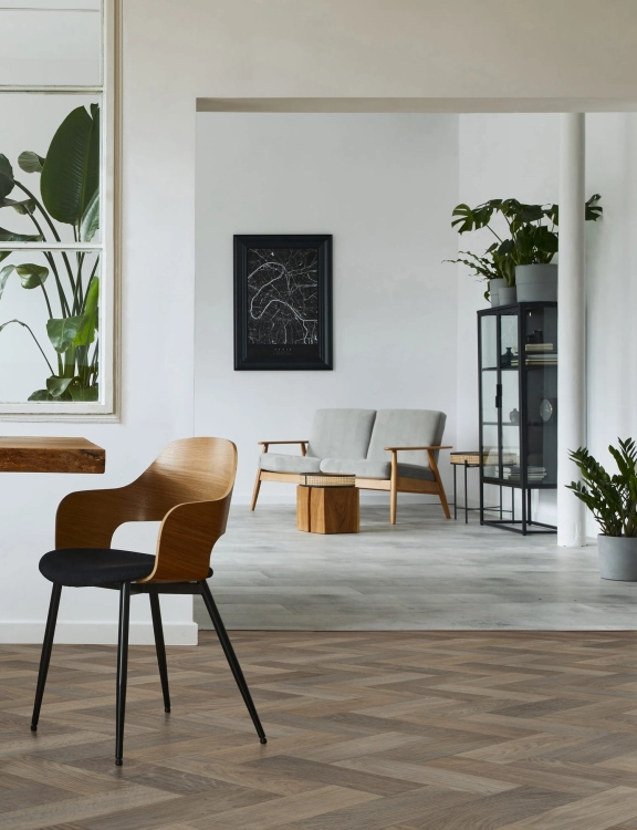 Wykładzina PCV 4m Ultimate Wood Sintra 532 Jodełka Beżowy