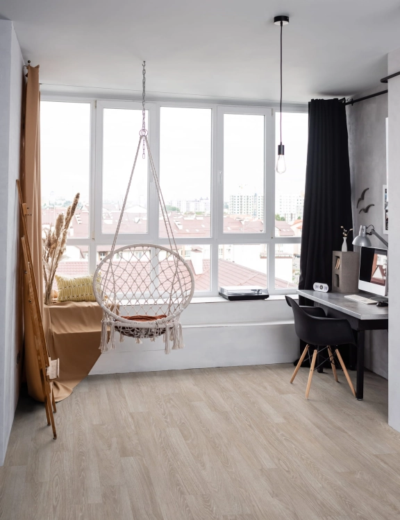 Wykładzina PCV Promo 4m Avoriaz 532 Drzewo Deska Beżowy