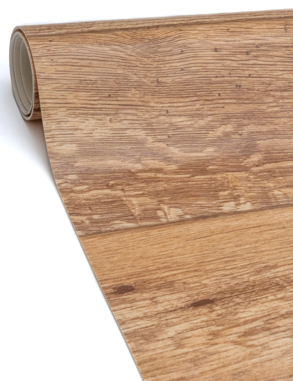 Wykładzina PCV Promo 4m Birma Drzewo Deska Beżowy