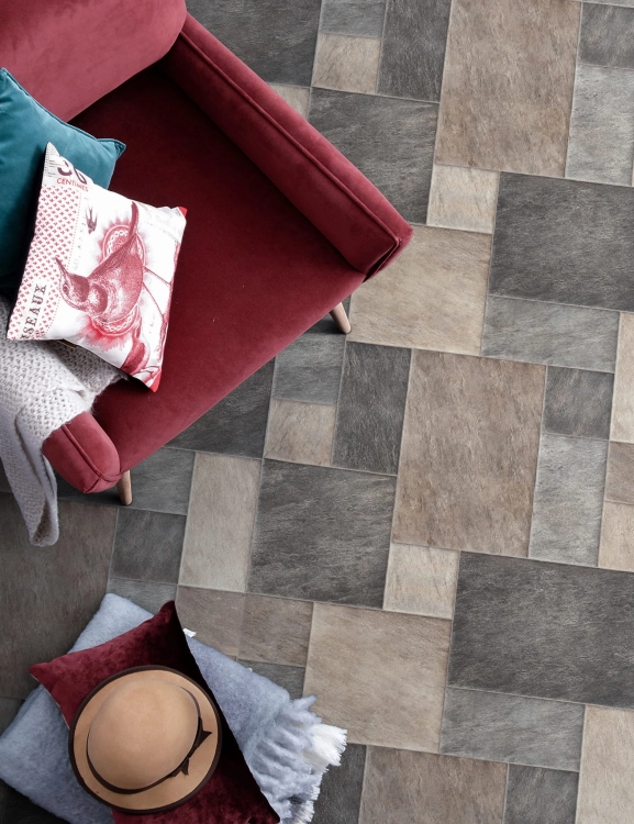 Wykładzina PCV 3m Party Baltimore 976D Kamienne Płytki