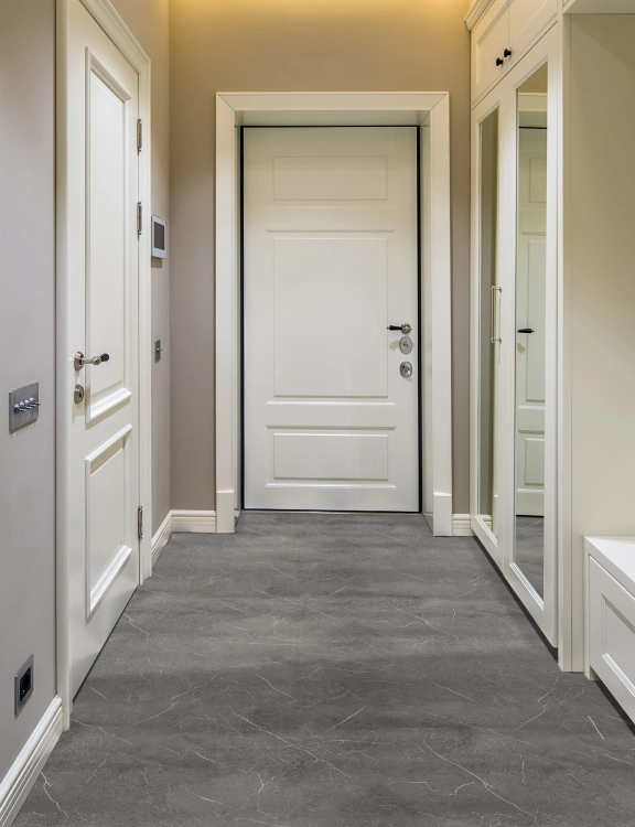 Wykładzina PCV 2m Party Rockingham Gres Szary