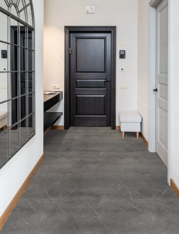 Wykładzina PCV 2m Party Rockingham Gres Szary