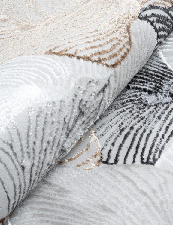 Efloor Dywan Nowoczesny Creation 160x230cm Liście Szary