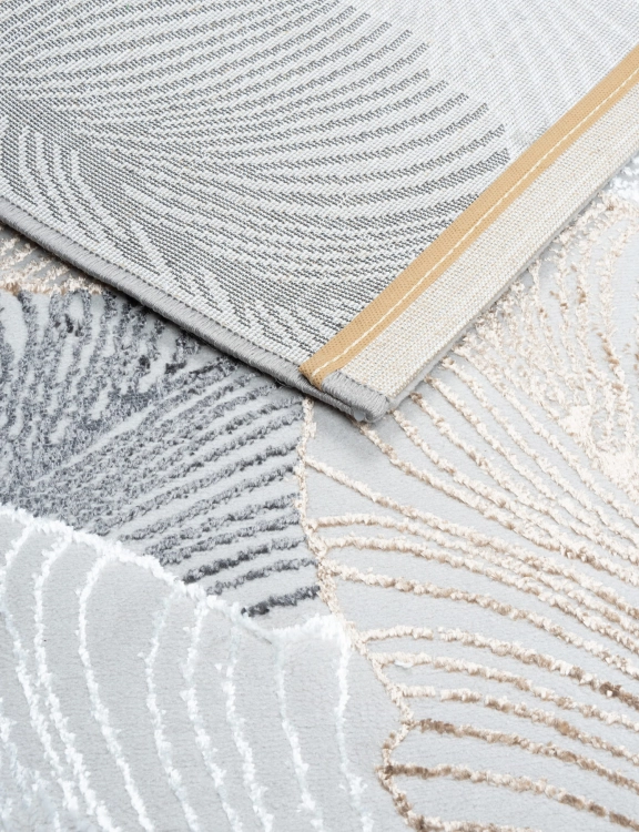 Efloor Dywan Nowoczesny Creation 160x230cm Liście Szary