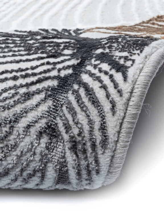 Efloor Dywan Nowoczesny Creation 120x170cm Liście Szary