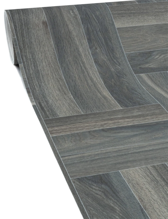 Efloor Wykładzina PCV 2m Optima Hightex Southern Oak 760 Mozzaika Drewniana Szary