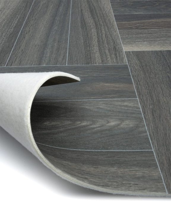 Efloor Wykładzina PCV 2m Optima Hightex Southern Oak 760 Mozzaika Drewniana Szary