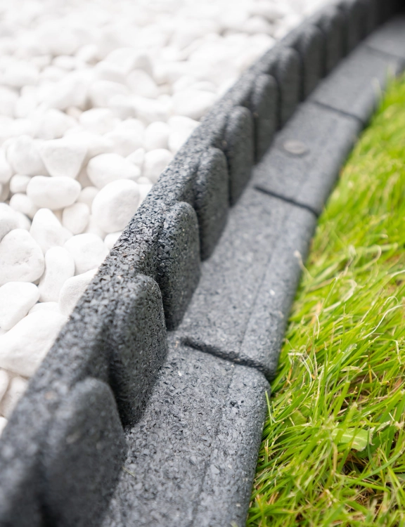 Efloor Obrzeże Trawnikowe + 4 szpilki Mowing Stone Szary 120dł.x7szer.x8wys