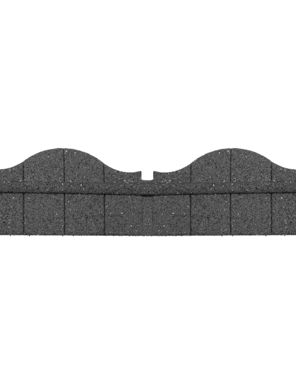 Efloor Obrzeże Trawnikowe + 3 szpilki Carolina Szary 118dł.x2,5szer.x15,25wys