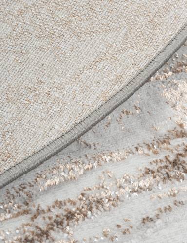 Efloor Dywan Nowoczesny Creation 120cm Okrągły Marmur Szary