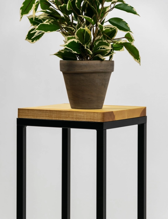 Efloor Kwietnik Laval XS Czarny 19x19x47cm