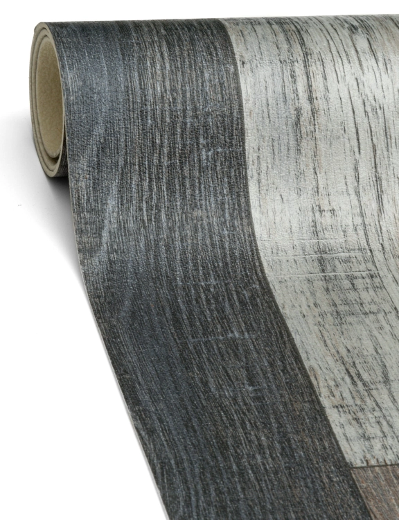 Efloor Wykładzina PCV 2m Rimini Cuban Oak 967 Deska Szary