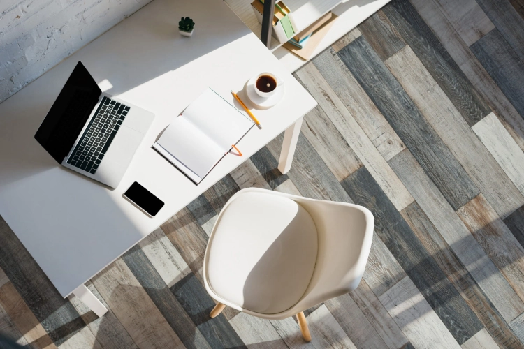 Efloor Wykładzina PCV 2m Rimini Cuban Oak 967 Deska Retro Szary