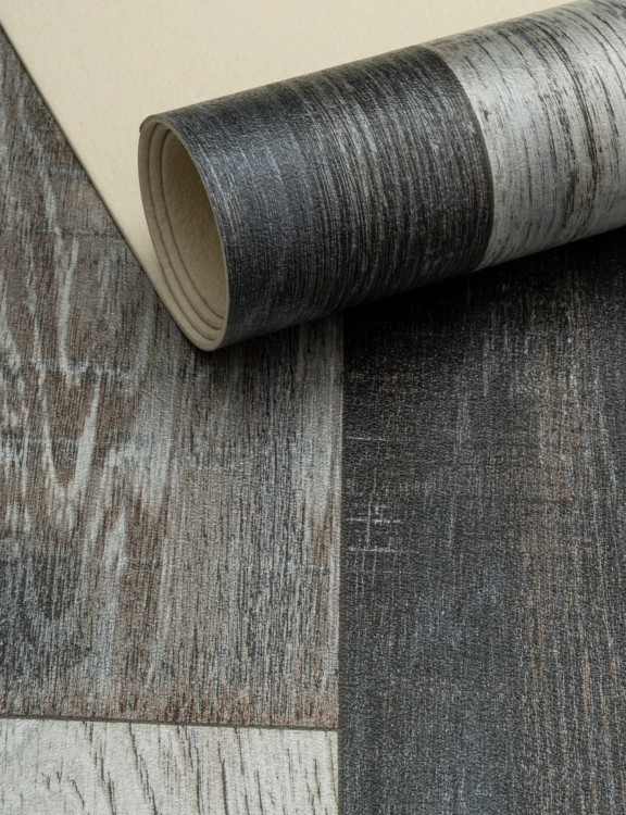 Efloor Wykładzina PCV 4m Rimini Cuban Oak 967 Deska Retro Szary
