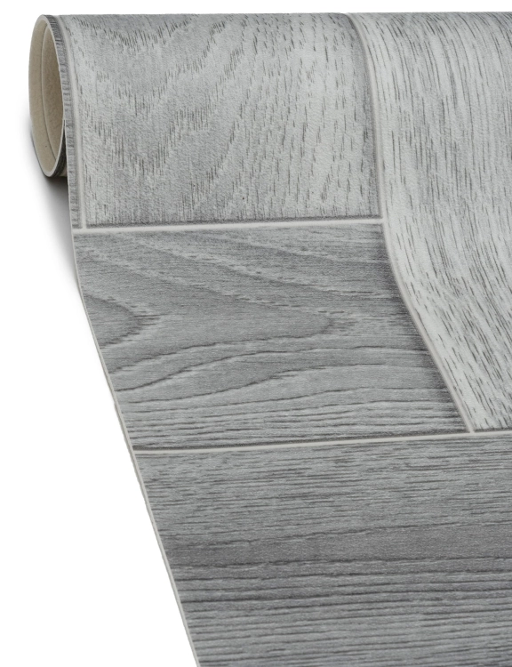Efloor Wykładzina PCV 2m Rimini Diana Wood 799 Jodełka Szary