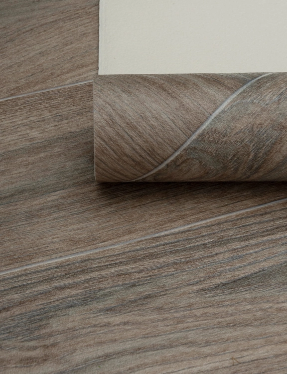 Efloor Wykładzina PCV 2m Rimini Layton 609 Deska Szary