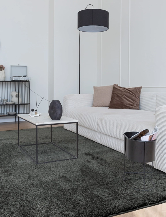 Efloor Dywan Kwadratowy Shaggy Forest 200x200cm Grafitowy