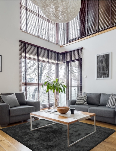 Efloor Dywan Kwadratowy Shaggy Forest 200x200cm Grafitowy