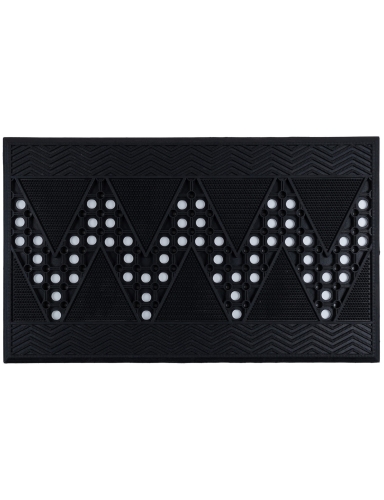 Efloor Wycieraczka Pod Drzwi Duty 45x75cm Geometryczny Czarny
