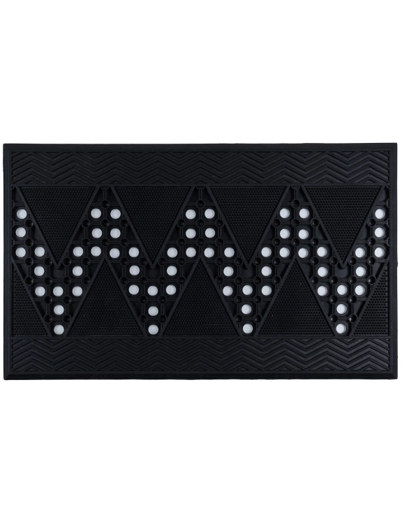 Efloor Wycieraczka Pod Drzwi Duty 45x75cm Geometryczny Czarny