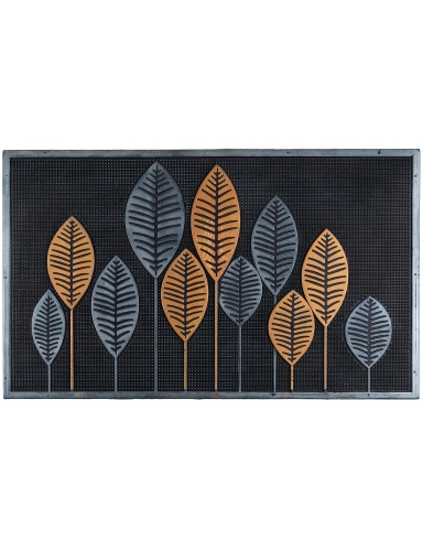 Efloor Wycieraczka Dekoracyjna Fashion Scraper 45x75cm Liście Czarny