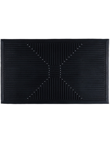 Efloor Wycieraczka Gumowa Structure 45x75cm Geometryczny Czarny