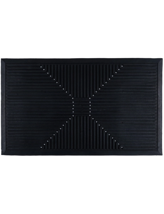 Efloor Wycieraczka Gumowa Structure 45x75cm Geometryczny Czarny