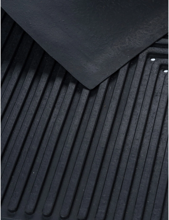 Efloor Wycieraczka Gumowa Structure 45x75cm Geometryczny Czarny