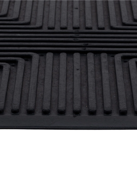 Efloor Wycieraczka Gumowa Structure 45x75cm Geometryczny Czarny