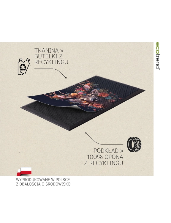 Efloor Wycieraczka pod drzwi Soft Step Lima Deer 45x75cm