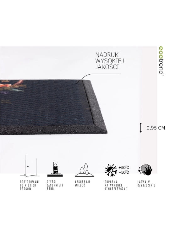 Efloor Wycieraczka pod drzwi Soft Step Lima Deer 45x75cm