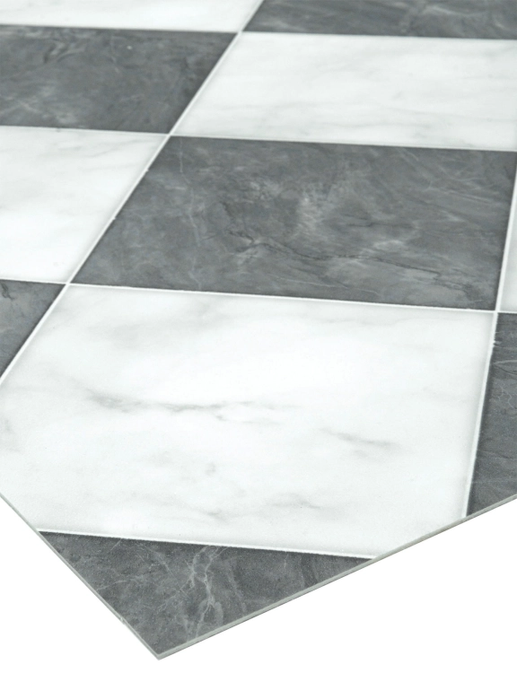 efloor Wykładzina PCV 4m Smartex Holywell 990 Szachownica Czarny