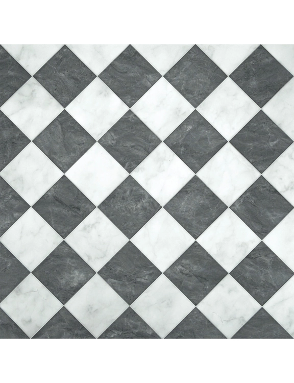 Wykładzina PCV 2m Smartex Holywell 990 Szachownica Czarnyg.jpg